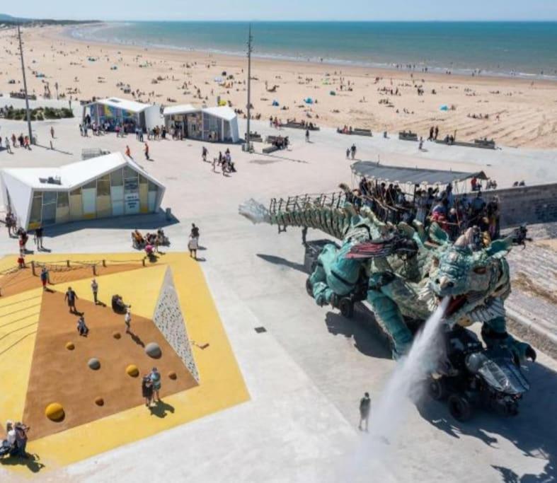 Duplex Calais Nord A 2 Pas De La Plage Exterior foto